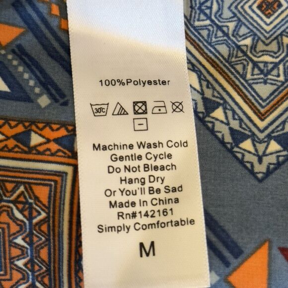 LuLaRoe Lindsay Geometric Art Western Tribal Print Cover Up Summer Beach‎ Sz M - Picture 11 of 12